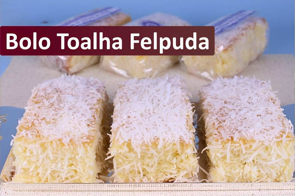 Bolo Toalha Felpuda Molhadinho E Delicioso Para Embrulhar No Papel